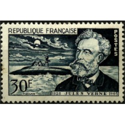 (770) Francia. 1955. 30 Francs. Julio Verne (Nuevo)