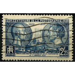 (374) Francia. 1939. 2,25 Franc. Centenario de la Fotografía (Usado)