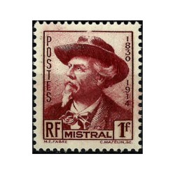 (419) Francia. 1941. 1 Franc. Mistral (Nuevo)