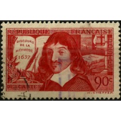 (331) Francia. 1937. 0,90 Francs. Discours de la Méthode (Usado)