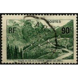 (334) Francia. 1937. 0,90 Francs. Ruta Col de L'Iseran (Usado)