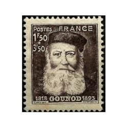 (B174) Francia. 1944. 1,50 + 3,50 Francs. Gounod (Nuevo)