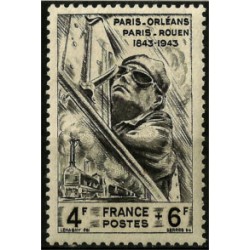(B178) Francia. 1944. 4 + 6 Francs. Paris - Orleans (Nuevo)