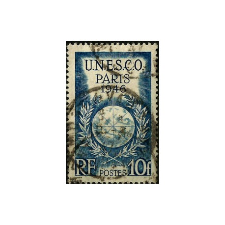 (572) Francia. 1946. 10 Francs. UNESCO (Usado)