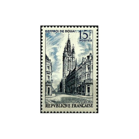 (787) Francia. 1956. 15 Francs. Beffroi de Douai (Nuevo)