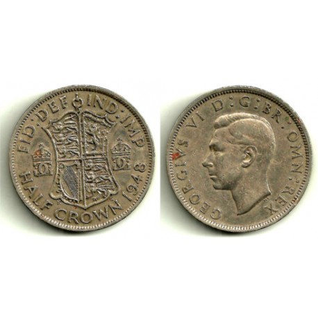 (866) Gran Bretaña. 1948. Half Crown (MBC-)