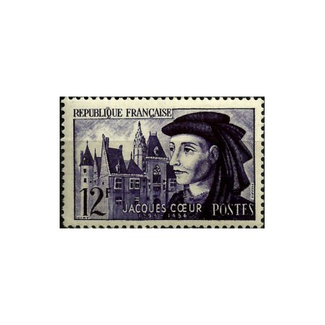 (772) Francia. 1955. 12 Francs. Jacques Coeur (Nuevo)