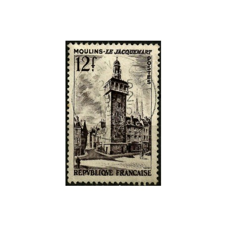 (769) Francia. 1955. 12 Francs. Moulins Le Jacquenart (Usado)