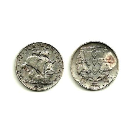 (580) Portugal. 1946. 2½ Escudos (EBC-) (Plata)