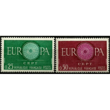 (970-971) Francia. 1960. Serie Completa. EUROPA (Nuevo)