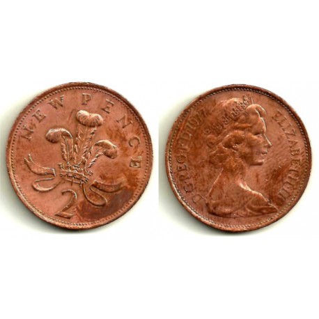 (916) Gran Bretaña. 1977. 2 Pence (BC)