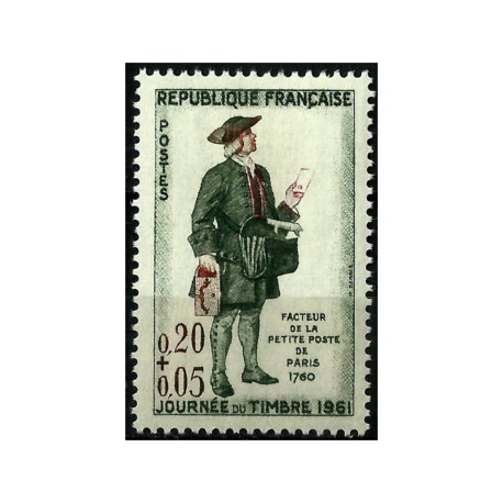 (B349) Francia. 1961. 0,20 + 0,05 Francs. Día del Sello (Nuevo)