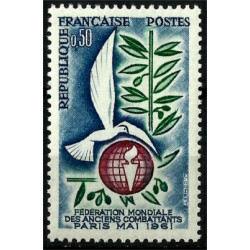 (995) Francia. 1961. 0,50 Francs. Federación Combatientes (Nuevo)