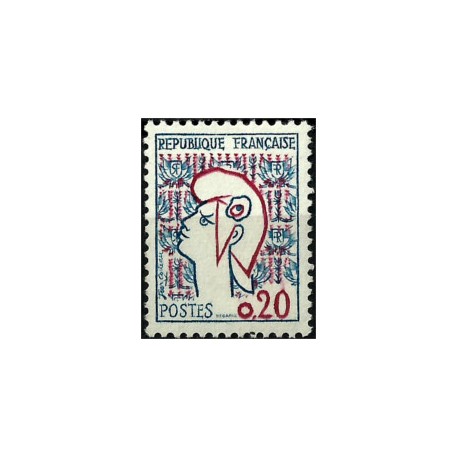 (985) Francia. 1961. 0,20 Francs. Marianne de Cocteau (Nuevo)
