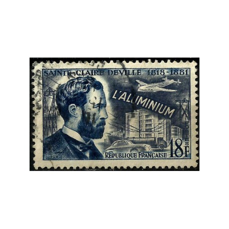 (760) Francia. 1955. 18 Francs. Sainte Claire Deville (Usado)