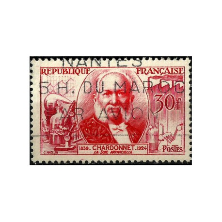 (762) Francia. 1955. 30 Francs. Chardonnet (Usado)