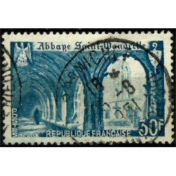 (623) Francia. 1949. 25 Francs. Abbaye Saint-Mandrille (Usado)