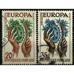 (846-847) Francia. 1957. Serie Completa. EUROPA (Usado)