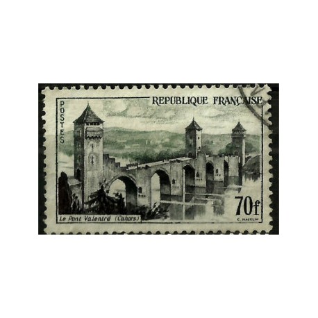 (839) Francia. 1957. 70 Francs. Le Pont Valentre (Usado)
