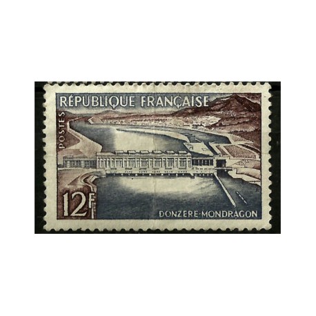 (807) Francia. 1956. 12 Francs. Donzere, Mondragon (Nuevo)