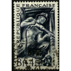 (B235) Francia. 1949. 8 + 4 Francs. Minero (Usado)