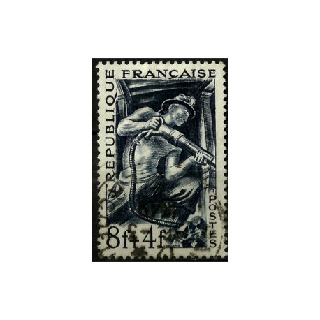 (B235) Francia. 1949. 8 + 4 Francs. Minero (Usado)
