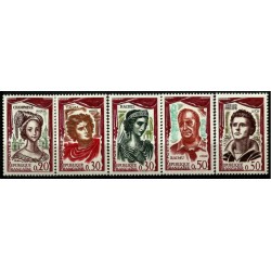 (997 a 1001) Francia. 1961. Serie Completa. Actores Franceses (Nuevo)