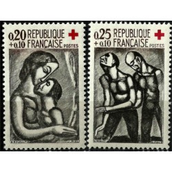 (B356-B357) Francia. 1961. Serie Completa. Cruz Roja (Nuevo)