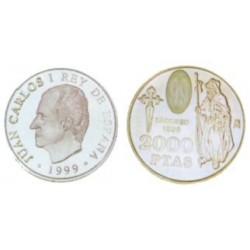 España. 1999. 2000 Pesetas (SC) (Plata)