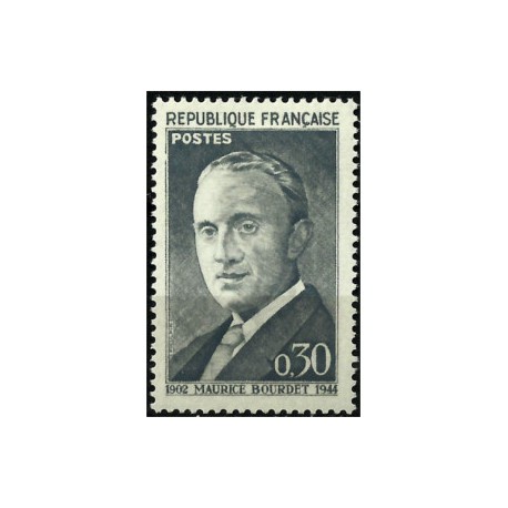 (1021) Francia. 1962. 0,30 Francs. Maurice Bourdet (Nuevo)