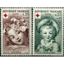 (B365-B366) Francia. 1962. Serie Completa. Cruz Roja (Nuevo)