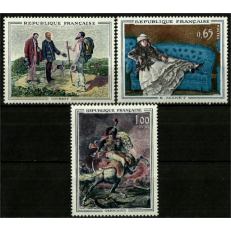 (1049 a 1051) Francia. 1962. Serie Completa. Pinturas (Nuevo)