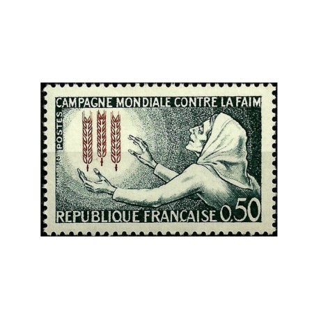 (1056) Francia. 1963. 0,50 Francs. Campaña mundial contra el hambre (Nuevo)