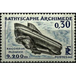 (1052) Francia. 1963. 0,30 Francs. Exploraciones Oceanicas (Nuevo)