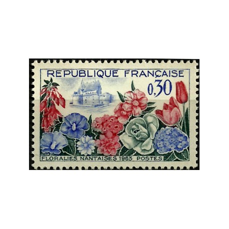 (1053) Francia. 1963. 0,30 Francs. Festival Floral de Nantes (Nuevo)