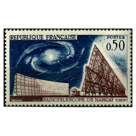 (1067) Francia. 1963. 0,50 Francs. Radiotelescopio de Nançay (Nuevo)