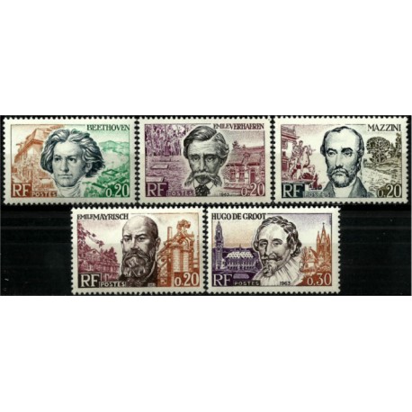 (1059 a 1063) Francia. 1963. Serie Completa. Personajes (Nuevo)