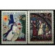(1076-1077) Francia. 1963. Serie Completa. Chagall & Cathedrale de Chartres (Nuevo)