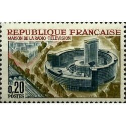 (1079) Francia. 1963. 0,20 Francs. Maison de la Radio-Television (Nuevo)
