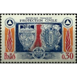 (1082) Francia. 1964. 0,30 Francs. Protección Civil (Nuevo)