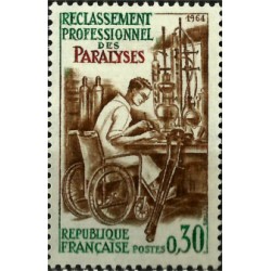 (1083) Francia. 1964. 0,30 Francs. Paralíticos (Nuevo)