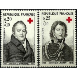 (B385-B386) Francia. 1964. Serie Completa. Cruz Roja (Nuevo)