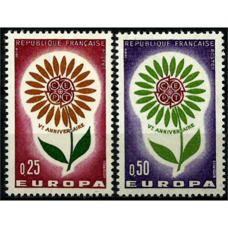 (1109-1100) Francia. 1964. Serie Completa. EUROPA (Nuevo)