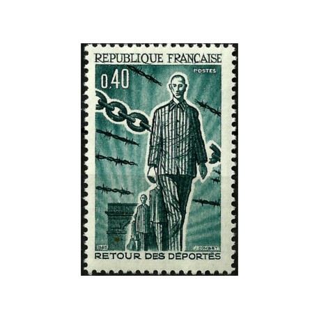 (1118) Francia. 1965. 0,40 Francs. Retorno de los Deportados (Nuevo)