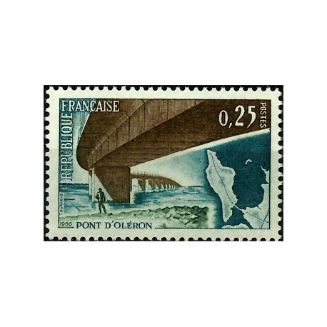 (1162) Francia. 1966. 0,25 Francs. Pont d'Oléron (Nuevo)