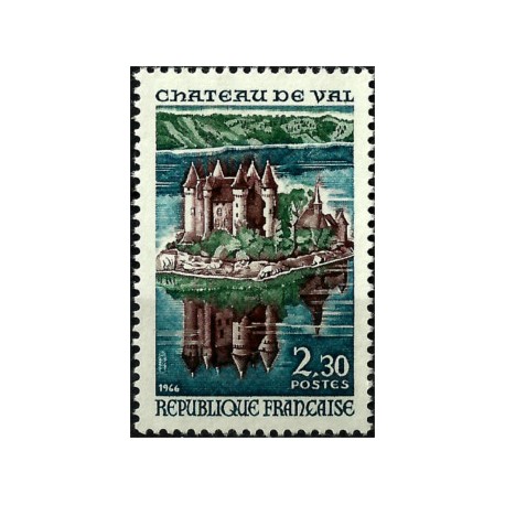 (1169) Francia. 1966. 2,30 Francs. Chateau de Val (Nuevo)