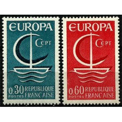 (1163-1164) Francia. 1966. Serie Completa. EUROPA (Nuevo)