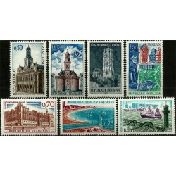 (1185 a 1191) Francia. 1967. Serie Completa. Turística (Nuevo)