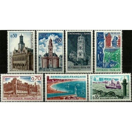 (1185 a 1191) Francia. 1967. Serie Completa. Turística (Nuevo)