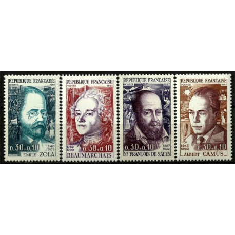 (B404 a B407) Francia. 1967. Serie Completa. Personajes (Nuevo)